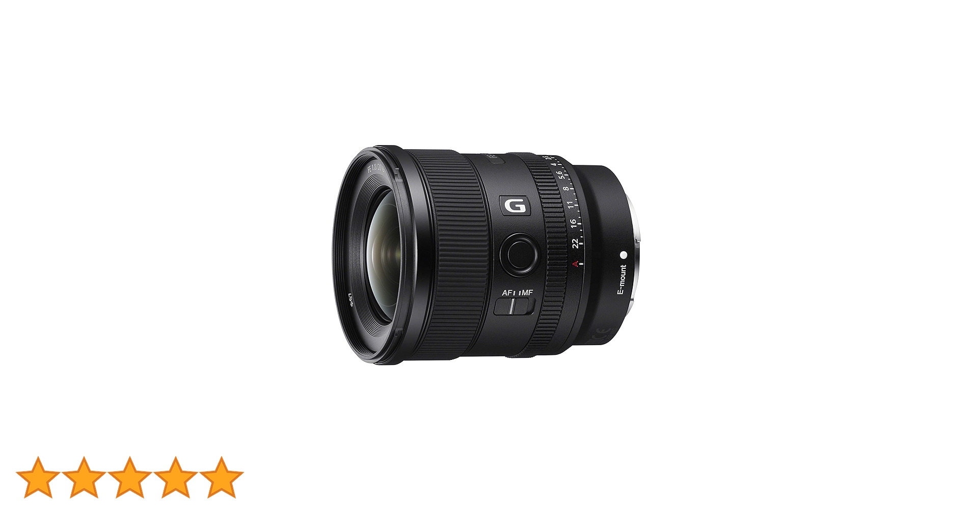 Sony FE 20 mm F1.8 G lente grande angular ultra-grande abertura Sony FE 20 mm F1.8 G lente grande angular ultra-grande abertura